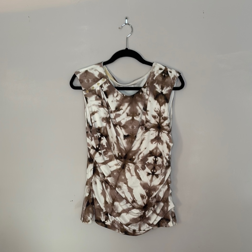 Calvin Klein Brown and Cream Tank Top